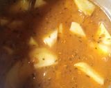 A picture of step 2 of Halwa poori with chana salan.