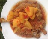 A picture of step 3 of Pepper soup.