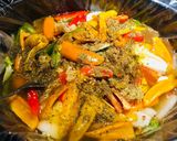 A picture of step 5 of Crockpot Colorful Chicken 🐔, Peppers 🌶 and Garbanzo Stew.