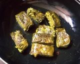 A picture of step 3 of Arbi pator vadi.