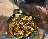 A picture of step 4 of Pink Volcano salad 🌋.