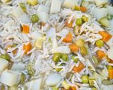 Une image de l'étape 1 de Brochettes de Latcha au four accompagné des légumes et riz basmati.