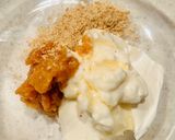 A picture of step 3 of Gluten-Free Dessert Pizza with Miso Cream & Dates.