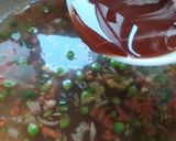 A picture of step 5 of Mixed Veg Hot and Sour Soup.
