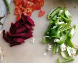 A picture of step 1 of Cabbage curry.