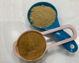 A picture of step 3 of Adadiya with jaggery.