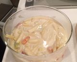 Hình bước làm 3 của món Macaroni Gratin Nui Bỏ Lò