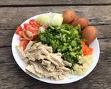 รูปขั้นตอนการทำที่ 1 ของ ข้าวผัดหมูยอใส่ไข่
