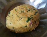 A picture of step 2 of Methi Palak Besan Paratha.