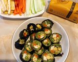 Hình bước làm 3 của món “KhoaiPap” kimbap eat clean
