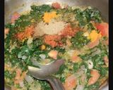A picture of step 3 of Sarson Da Saag.