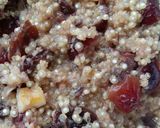 A picture of step 3 of Vickys Quinoa & Dried Fruit Porridge, GF DF EF SF NF.