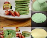 Foto langkah ke 2 dari resep Buttermilk Pandan Pancake *mudah*.