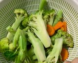 Hình bước làm 1 của món Canh Nấm Bông Cải Chay