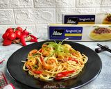 Foto langkah ke 7 dari resep Spaghetti Kari Udang Spesial.