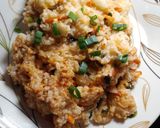 A picture of step 8 of Fried rice with leftover rice.