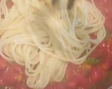 Une image de l'étape 6 de Spaghettis Tomates cerises et basilic.