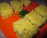 A picture of step 4 of Sweet Corn Dhokla.