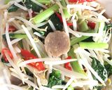 Foto langkah ke 5 dari resep Tumis tauge dan sawi.