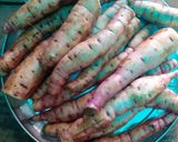 A picture of step 1 of Sweet potato chaat.
