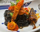 Une image de l'étape 9 de 🦞Spaghettis à l’encre 🦑de seiche gambas 🦐.