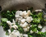 A picture of step 2 of White Radish and high protein moong dal Sabji for Lunch or Dinner.