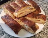 Foto del paso 10 de la receta: Hojaldre enrollado de queso y lonchas de pavo con 92 por ciento