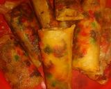Foto langkah ke 5 dari resep Pisang Coklat (PisCok) warna warni crispy.