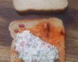 A picture of step 3 of Open Italian bread toast.