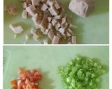Foto langkah ke 3 dari resep Mp-ASI 10+ Bubur Bebuntoso (beras+buncis+tomat+bakso).