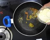 A picture of step 3 of Besan egg curry.