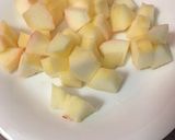 A picture of step 1 of Apple pie yogurt parfait.