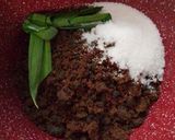 Gambar langkah 1 resipi Kuih Lompang Gula Merah.