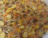 A picture of step 1 of Shahi mix daal.