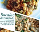 Foto del paso 9 de la receta Bacalao desmigado con garbanzos y espinacas