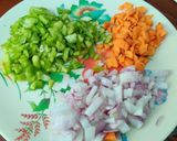 A picture of step 4 of Sevai upma.