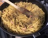 Une image de l'étape 10 de Macaronis au gorgonzola,bacon et tomates cerises façon one pot pasta.