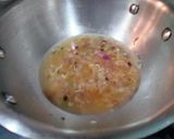 A picture of step 3 of Peanut butter soup in white butter.