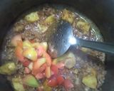 A picture of step 2 of Aaloo Keema.