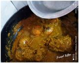A picture of step 6 of Lobsters Curry.