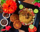 A picture of step 6 of Mutton pulao.