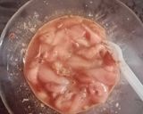 A picture of step 5 of Oats crusted fried chicken.