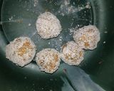 A picture of step 2 of Crispy Yam Balls.