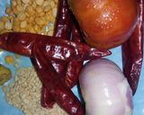 A picture of step 1 of Kara chutney.