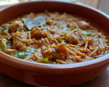 Foto del paso 8 de la receta: Fideos perla con butifarra de rovellons y pimiento verde
