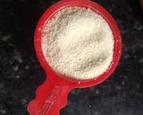 A picture of step 1 of Rice chilla.