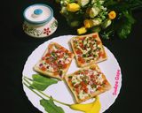 A picture of step 7 of Vegetable Cheese Toast.