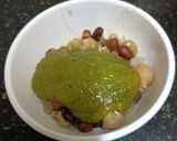 A picture of step 1 of Sprouts Salad With Melon Dressing.