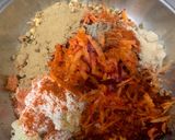 A picture of step 4 of Kuttu atta pattice.