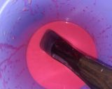 A picture of step 4 of Valentine's pancake.